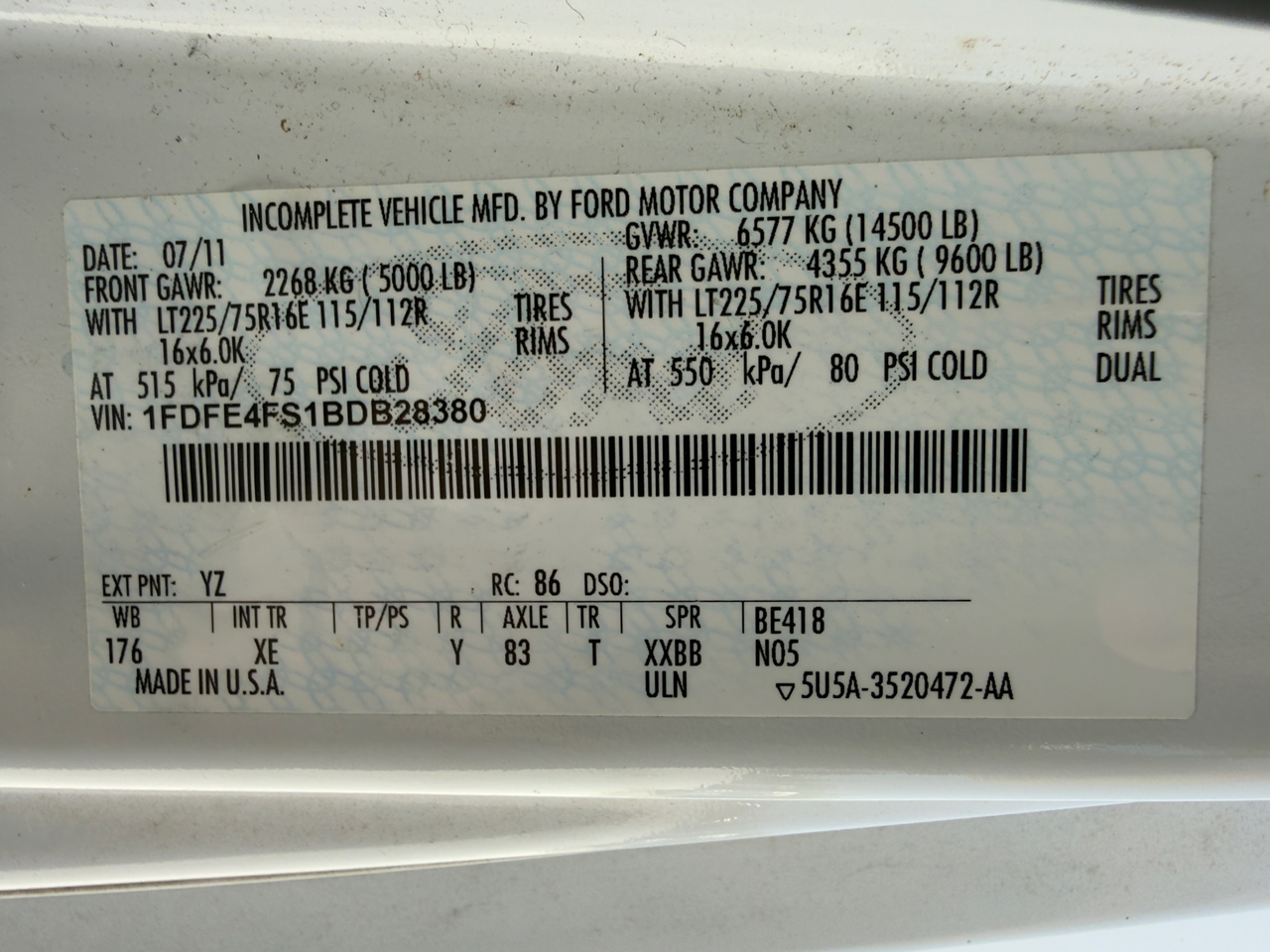2011 Ford E450 ElDorado - Image 9